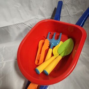 wheelbarrow gardening tool bundle for toddler